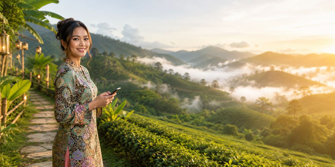 Acara cabutan bertuah di Genting dengan motif batik tradisional